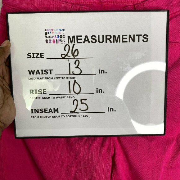 Hudson‎ Womens Pink Mid Rise Flat Front 5 Pockets Design Bootcut Leg Jeans Sz 26 - Picture 9 of 10